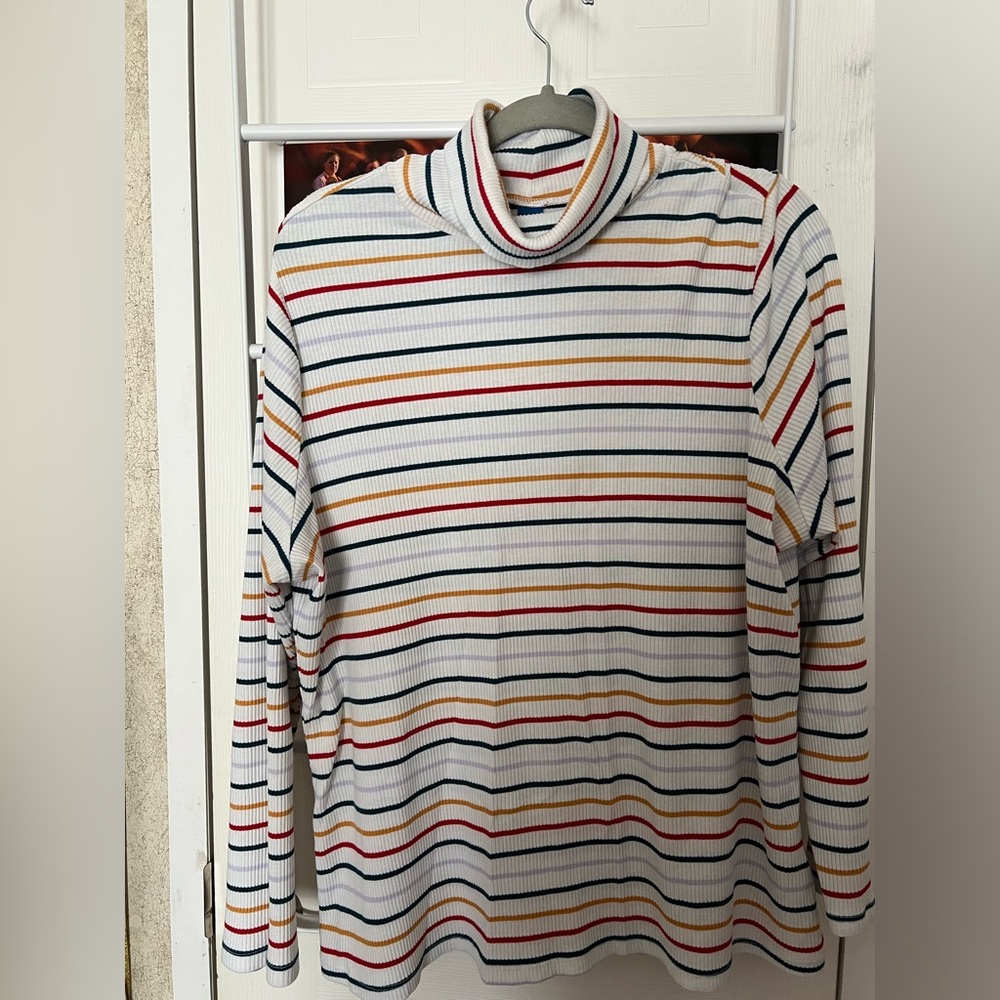 Old Navy striped turtleneck